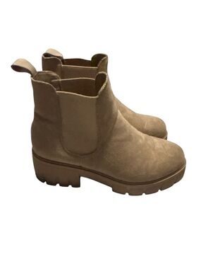 Women's Cushionaire Tan Suede Ankle Booties- Women’s 9